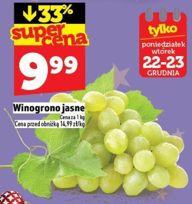Winogrono jasne promocja w TOPAZ