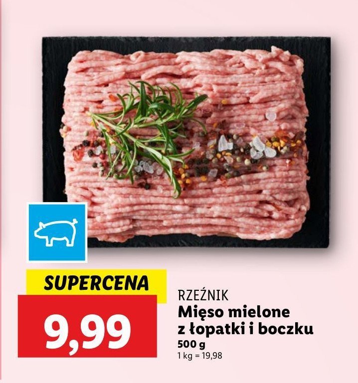 Mięso mielone z łopatki i boczku Rzeźnik codzienna dostawa promocja