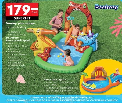 Wodny plac zabaw jurassic splash 239 x 206 x 86 cm Bestway promocja