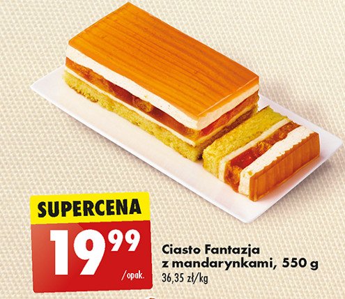 Ciasto fantazja z mandarynkami promocja w Biedronka