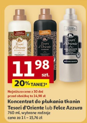 Koncentrat do płukania tkanin Tesori d'Oriente lub Felce Azzura promocja w Auchan
