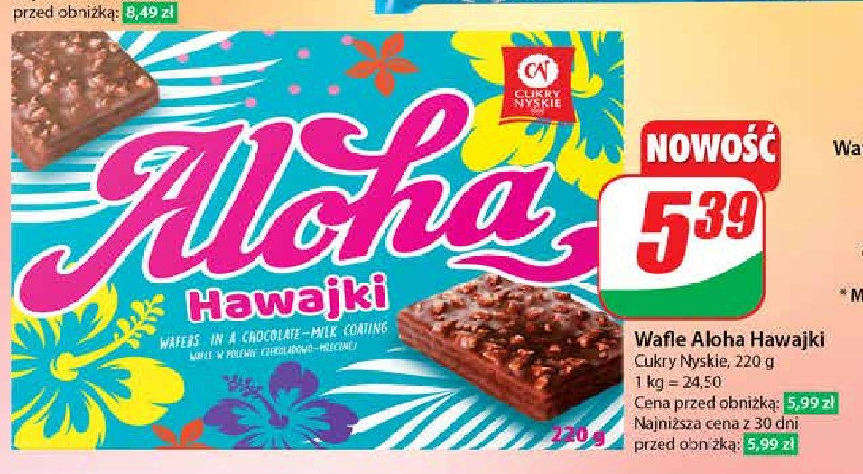 Wafelki aloha hawajki Cukry nyskie promocja