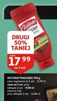 Ketchup 艂agodny Pudliszki promocja