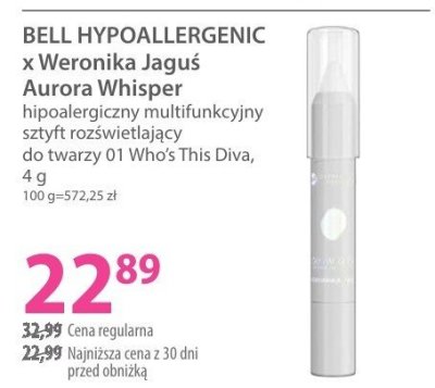 Szyft do twarzy Bell Hypoallergenic x Weronika Jusque Aurora Whisper promocja w Hebe