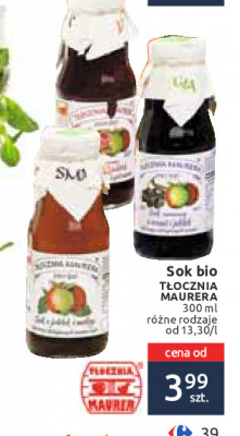 Sok z czarnej porzeczki i jab艂ek T艂ocznia maurera promocja