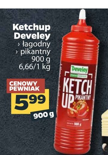 Ketchup łagodny Develey promocja