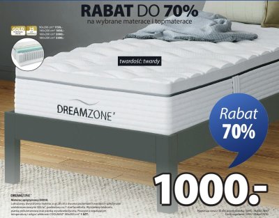 Materac sprężynowy DRIVA promocja w Jysk