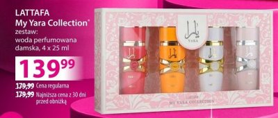 Woda perfumowana LATTAFA My Yara Collection damska zestaw 4 x 25 ml promocja w Hebe