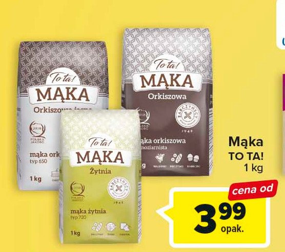 M膮ka orkiszowa jasna TO TA! promocja