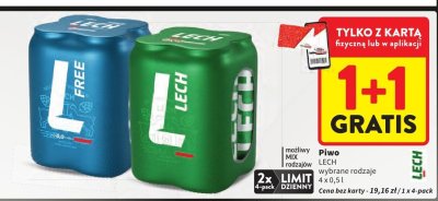 Piwo LECH wybrane rodzaje promocja w Intermarche