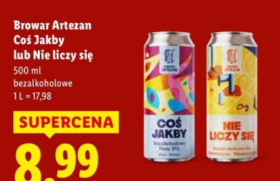 Piwo bezalkoholowe Coś Jakby  promocja w Lidl