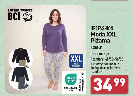 Piżama damska rozm. 48/50-56/58 Up2fashion promocja