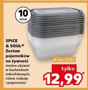 Zestaw pojemników na żywnośc Spice&soul promocja w Kaufland