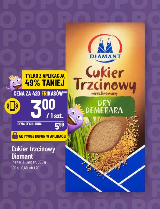 Cukier trzcinowy demetera Diamant Diamant polska promocja