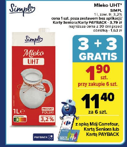 Mleko 3.2% Simpl promocja