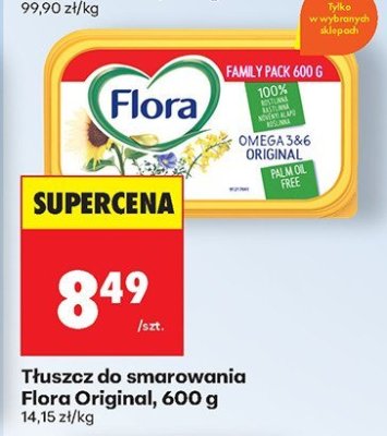 Tłuszcz do smarowania Flora Original, 600 g promocja w Biedronka