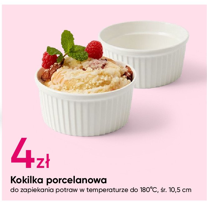 Kokilka porcelanowa 10.5 cm promocja w Pepco