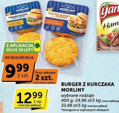 Burger z kurczaka Morliny promocja w ABC