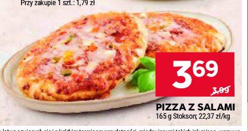 Pizza z salami Stokson promocja