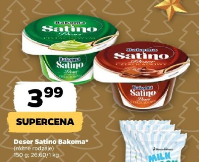 Deser Satino Bakoma różne rodzaje promocja w Netto