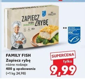 Zapiecz ryb臋 w sosie szpinakowym Family fish promocja