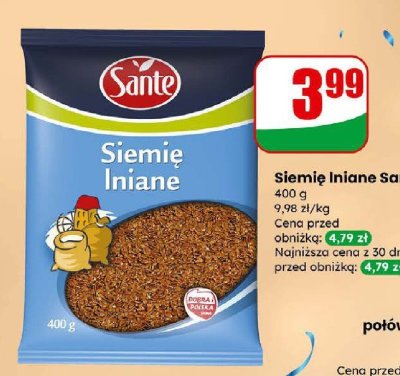 Siemię lniane  promocja w Dino