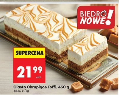 Ciasto Chrupiące Toffi, 450 g promocja w Biedronka