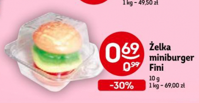 Żelka miniburger Fini promocja