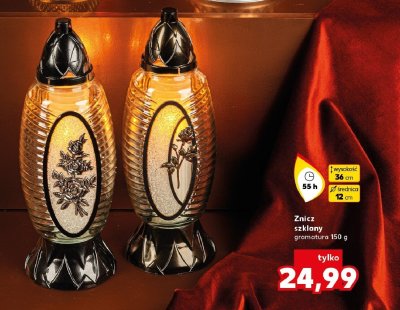 Znicz szklany 200 g promocja w Kaufland