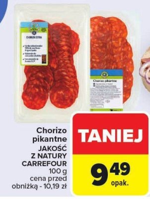 Chorizo pikantne promocja w Carrefour Market
