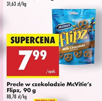 Precle w czekoladzie Mc vitie's flipz promocja w Biedronka