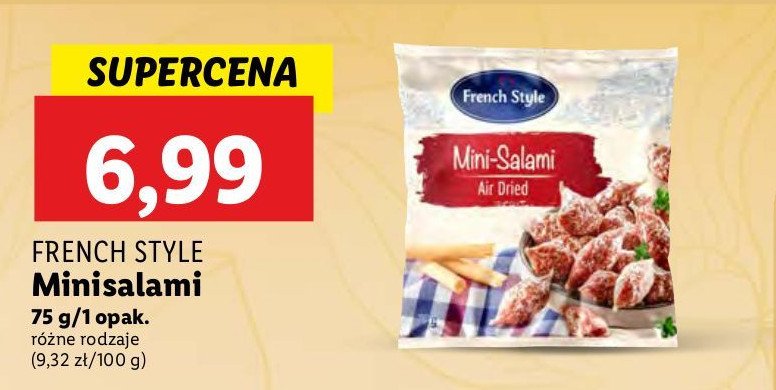 Mini salami klasyczne French style promocja