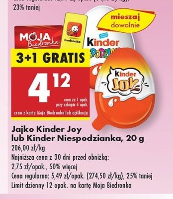 Jajko Kinder niespodzianka promocja
