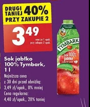 Sok jabłkowy Tymbark 1936 promocja