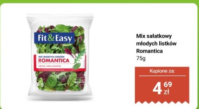 Mix sałatkowy młodych listków Romantica  promocja w Dino