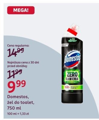Żel do toalet Domestos, 750 ml promocja w Rossmann