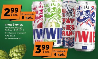 Piwo ŻYWIEC wybrane rodzaje promocja w Euro Sklep