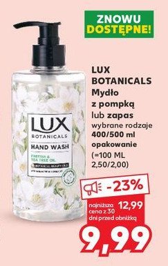 Mydło w płynie freesia & tea tree oil Lux botanicals promocja