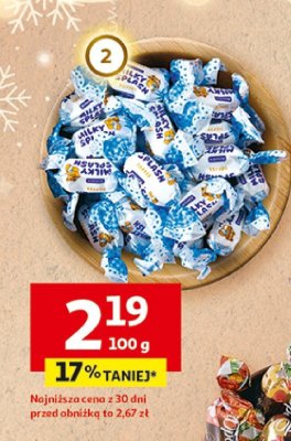 Cukierki Milky Splash promocja w Auchan