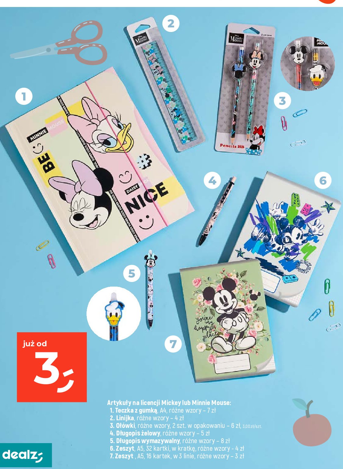Zeszyt a5 32 kartek minnie kratka promocja