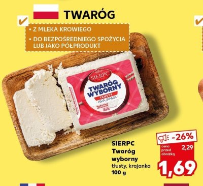 Twaróg wyborny tłusty, krajanka promocja w Kaufland