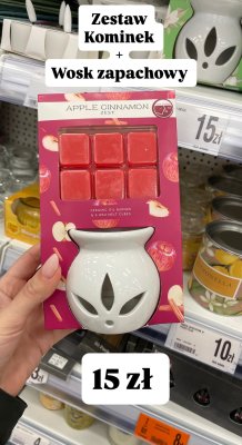 Zestaw kominek + wosk zapachowy Apple Cinnamon Dealz promocja w Dealz