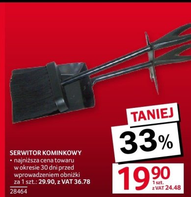 Serwitor kominkowy promocja w Selgros