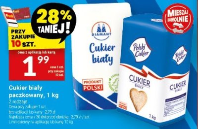 Cukier biały pakowany Ramast, 1 kg promocja w Twój Market