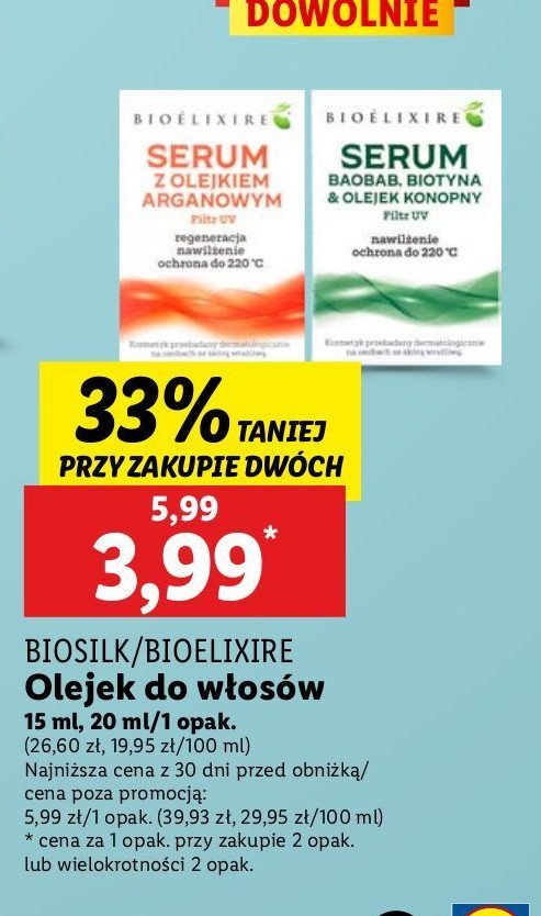 Serum z olejkiem arganowym Bioelixire promocja