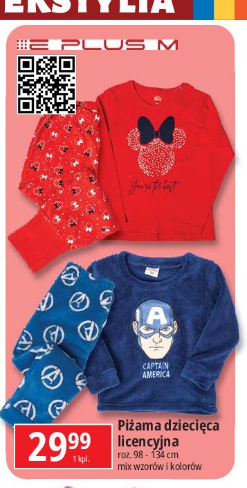 Piżama myszka minnie E plus m promocja