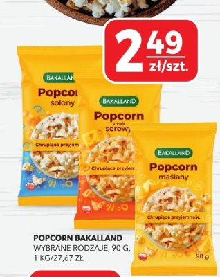 Popcorn Bakalland różne rodzaje 90 g promocja w Top Market