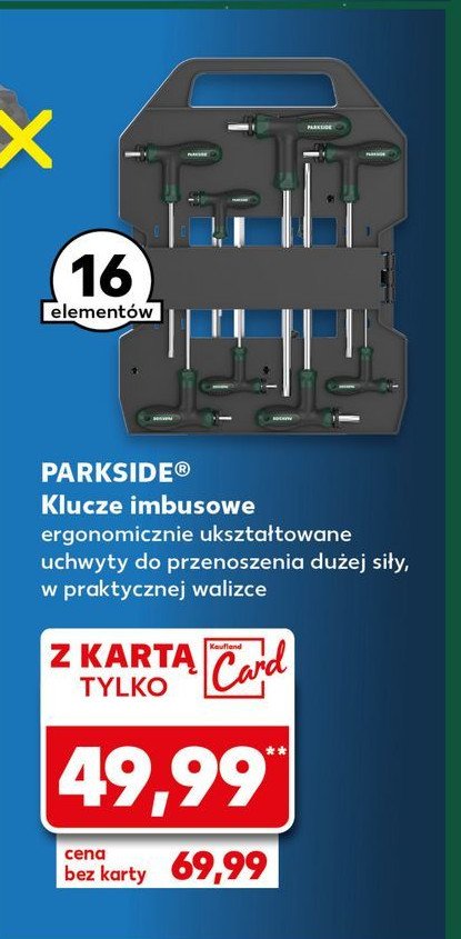 Klucze imbusowe Parkside promocja