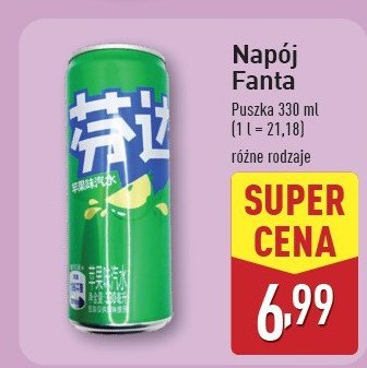 Napój green Fanta promocja w Aldi