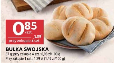 Bułka swojska promocja w Stokrotka
